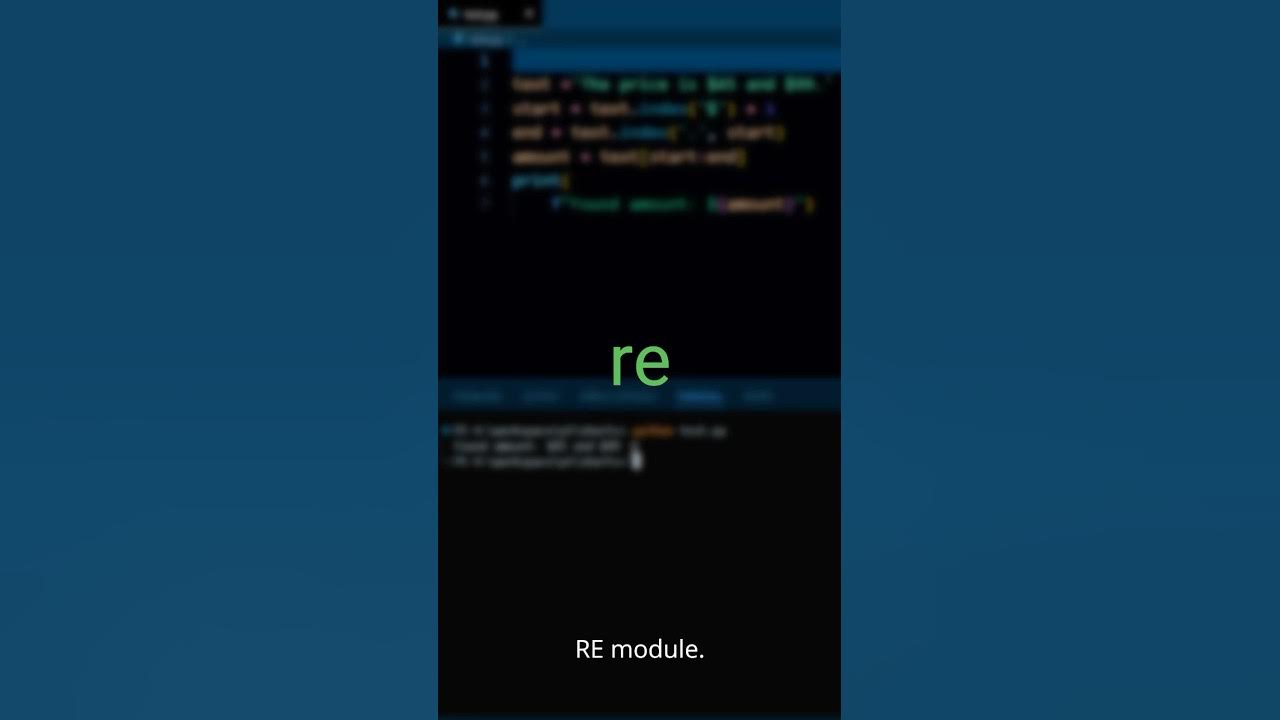 Find Patterns in Strings with Python's re Module - YouTube