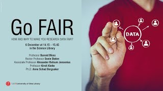 How and why make your research data FAIR?