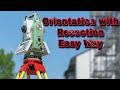 Orientation With Resection Leica TS 02 Total Station 