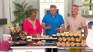 Just Bagels (18) 4oz NYC Bagels in Lemon Blueberry Sesame or Plain on QVC
