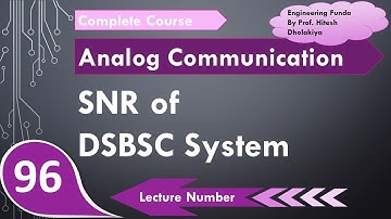 SNR of DSBSC system | Effect of noise on DSBSC receiver system | Analog Communication