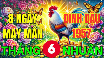 Tử Vi Tuổi Đinh Dậu 1957 - 8 Ngày May Mắn Trong Tháng 6 Nhuận: Thần May Mắn Ghé Thăm Có Lộc Trúng Số