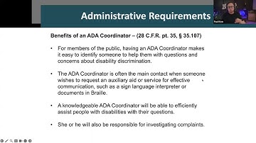 BlueDAG Accessibility Minute: ADA Title II - Benefits of an ADA Coordinator
