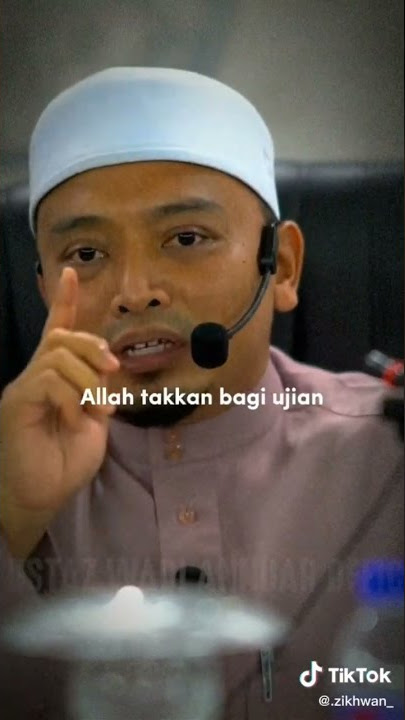 Ujian sangat berat tapi Allah tahu dia mampu untuk hadapi ujian itu#shortdakwah #malaysia #ustazwadi