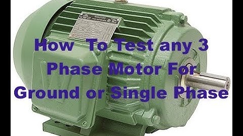 How to troubleshoot 3 phase 240 or 480 volts any motor 3 leads 6 leads or 9 leads