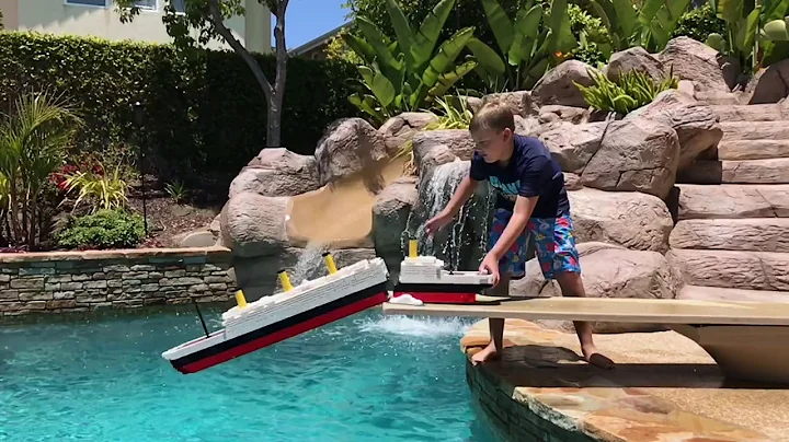 LARRY LIFE MONSTER LEGO TITANIC 5 FOOT BREAKS APAR...