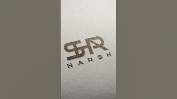 Harsh name logo 🔥💥comment your name #shorts #ytshortsindia #nameart #namelogodesign
