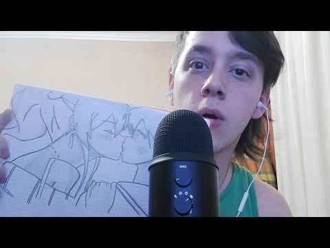 ASMR SHOWING YOU MY ANIME DRAWS #1