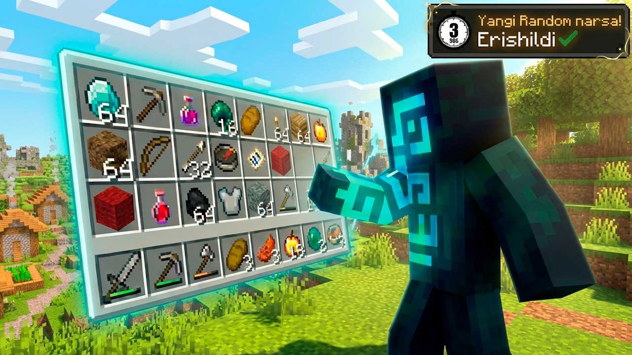 Har 3 sekundda tasodifiy narsalar olamiz! #MinecraftLekin