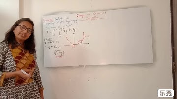 Change of order of integration problem#4:in hindi