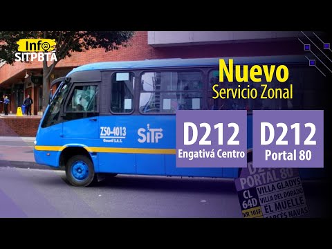 Nueva ruta zonal D212 | Portal 80 - Engativá Centro