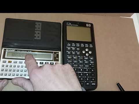 Sharp pc-1261 vs hp50g solving implicit equation.
