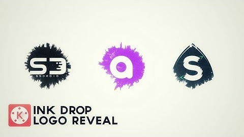 INK DROP LOGO REVEAL EFFECT ll KINEMASTER TUTORIAL II