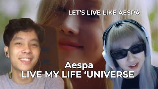 aespa 에스파 'Live My Life' Universe REACTION!!! #kcultduo