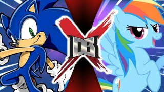 Sonic VS Rainbow Dash (Sonic the Hedgehog VS My Little Pony) | DBX Fan Trailer