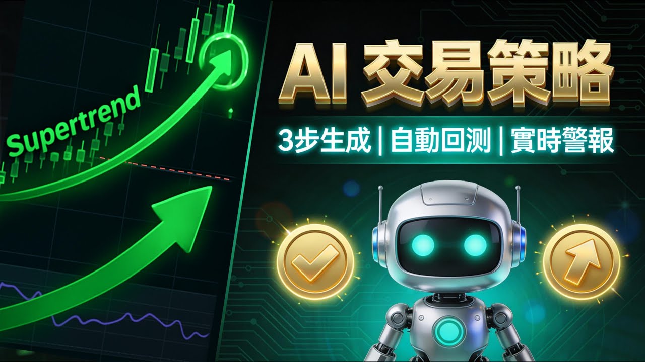 0 程式基礎｜用 AI 自動生成 Supertrend + RSI 策略（TradingView 完整教學）