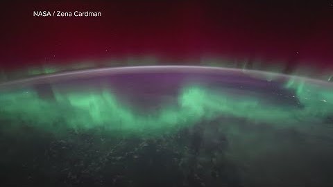 NASA astronaut films Northern Lights from space