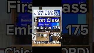 @united First Class on an Embraer 175 from ORD-BNA. #travel #solotravel #firstclass #united