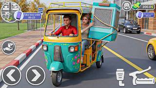 Tuk Tuk Rickshaw Driving: City Pick Drop Mission Rickshaw driving simulator 3D - android gameplay screenshot 1