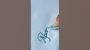 Aparna in cursive handwriting//#shorts #kdsclasseschakalwanshi #cursivewriting #youtubeshorts