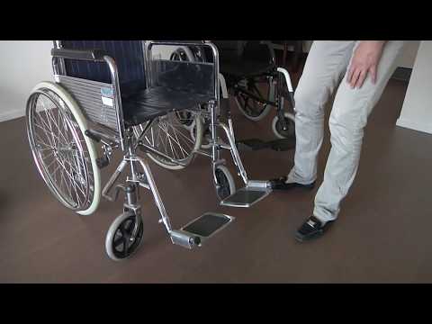 Onderdelen en instructie van de (uitleen)rolstoel