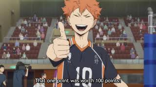 hinata and tsukishima hooked on volleyball moment•haikyuu best moments• hinata tsuki best moments•