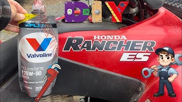 Honda ATV - How to change front and rear differential GEAR OIL