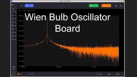 Revisited with new board: Lamp-Stabilized Wien Bridge Oscillator