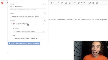 How to email a section of a Coda doc
