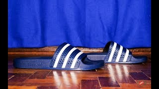 Nido Contribuyente Rechazo WHAT GUCCI SLIDES? Thoughts on the adidas Adilette "Made in Italy" - YouTube