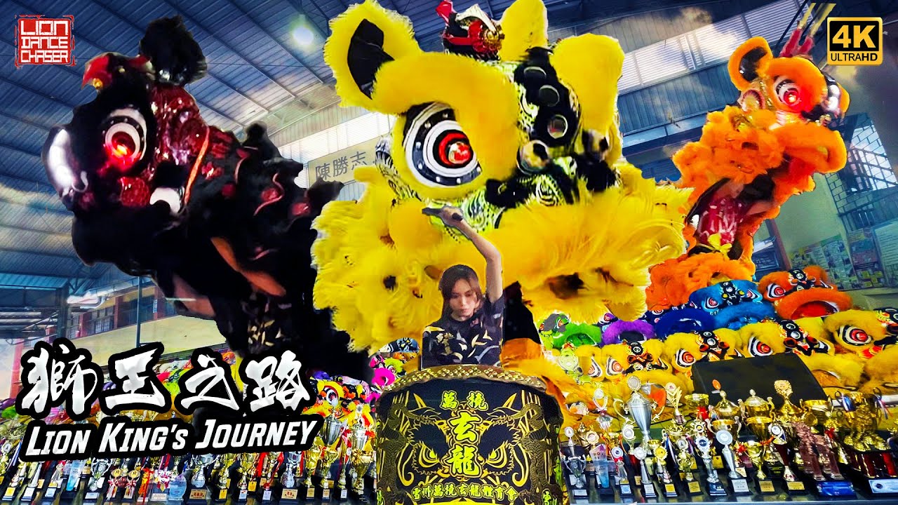 Acrobatic Lion Dance by Champion Rawang Xuan Long 万挠玄龙 狮王之路 @ SJK(C) San Yuk 大型高桩 冠军醒狮表演