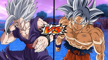 Gohan Beast VS Goku Mastered Ultra Instinct | DBZ Budokai Tenkaichi 4 Beta 13.2 [60FPS]