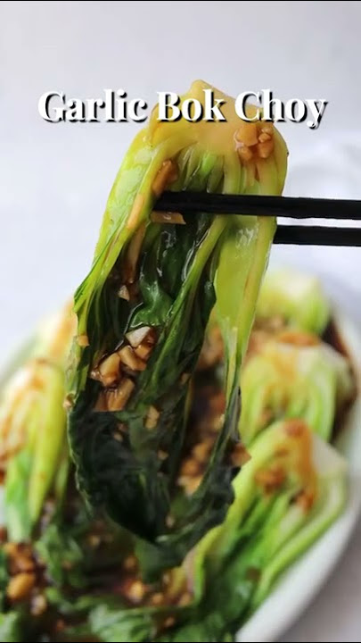10 min Garlic Bok Choy via @christieathome