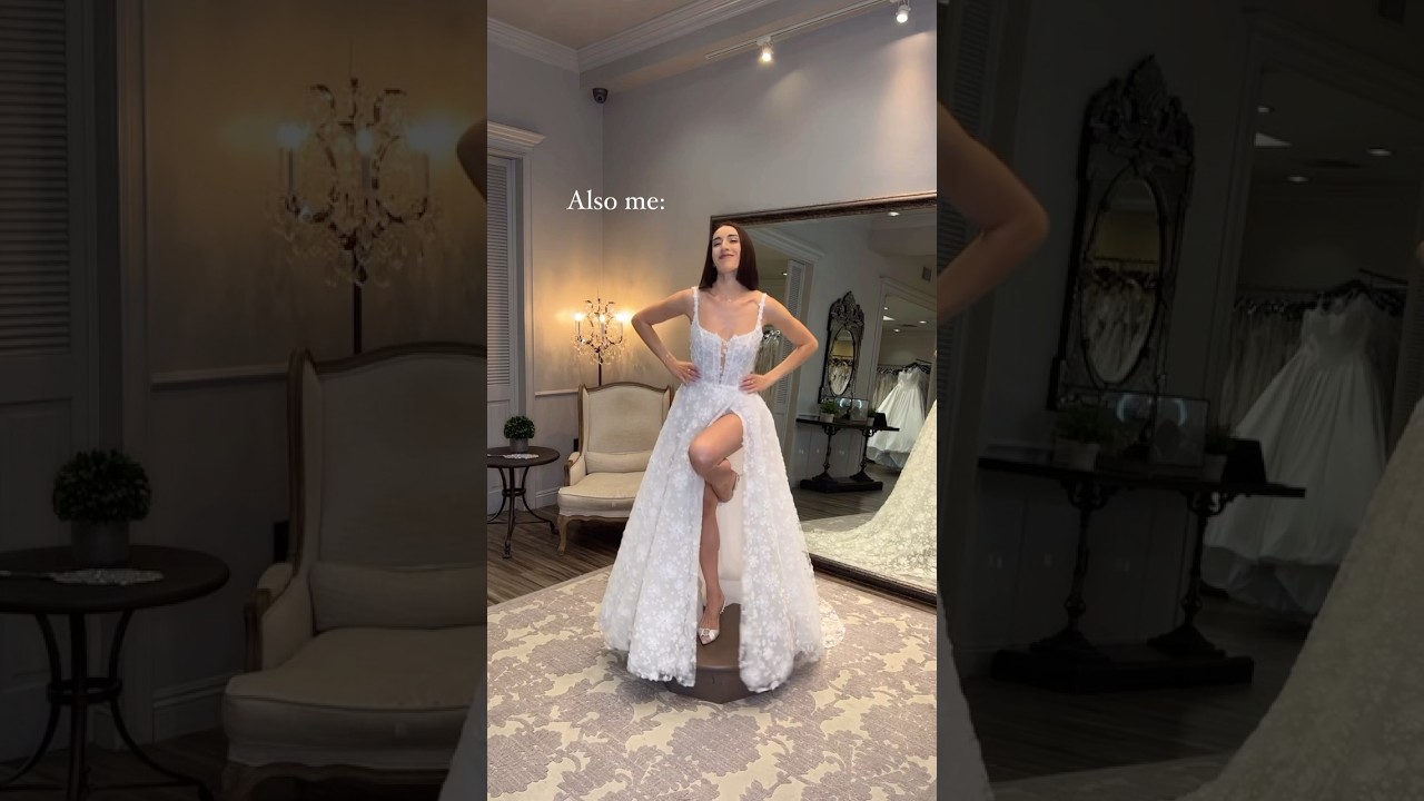 Floral Wedding Dresses or Clean Gown for Wedding Day?