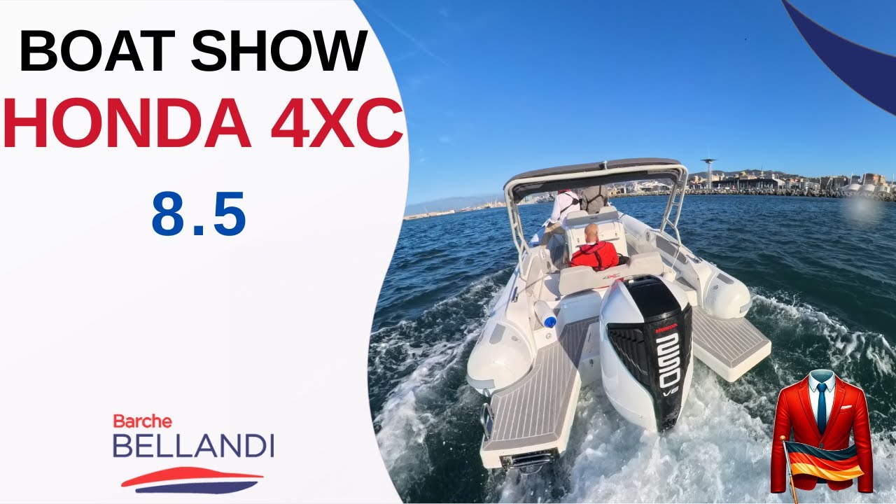 Das Premium-RIB: Honda 4XC H8.5 mit 250 PS V6 (Genua Boat Show)