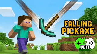 π΄ Minecraft Falling Pickaxe #shorts