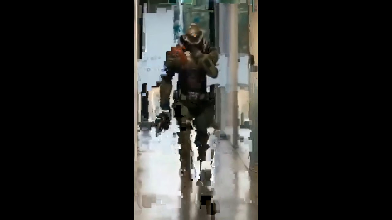 Doom slayer school cosplay but a little bit better