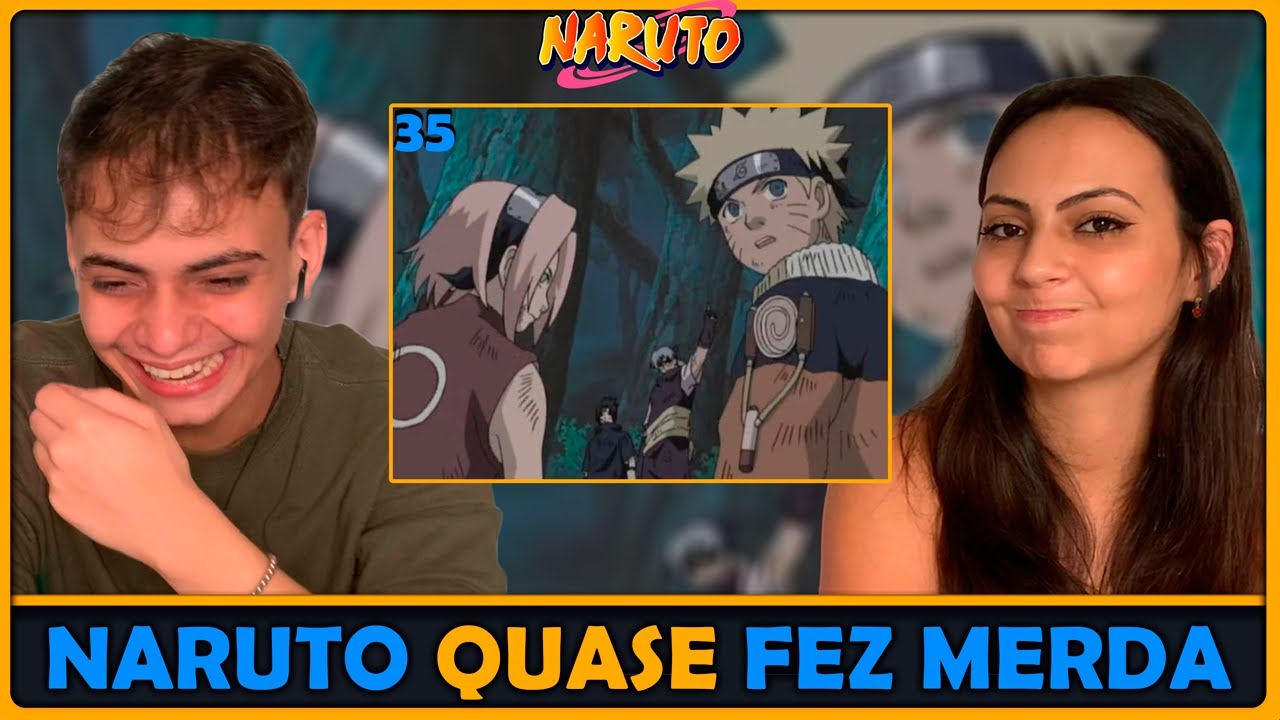 SORTE QUE ELE CHEGOU!! Naruto clássico - episódio 35 (COMPLETO DUBLADO)