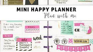 Plan with Me [Rewind] (Using ONLY DOLLARTREE Stickers!)  / Mini Happy Planner   / March 23- 29, 2020
