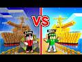 BATTAGLIA NAVALE RICCA contro POVERA su MINECRAFT!