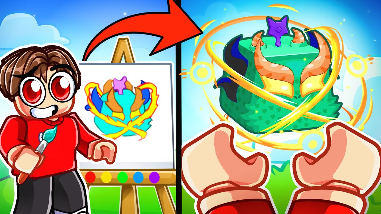 Blox Fruits, But PAINTING Gives You FRUITS!