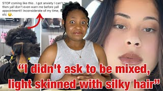 Stylist doesn’t do “SHRUNKEN” 4C natural hair | SAYS “ ya’ll at DUMB”  #naturalhair