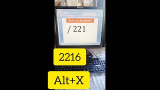 Slash and backslash in symbol in ms word learning #slash #backslash #video #short