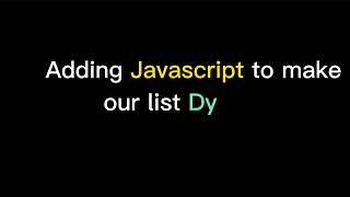How to make a TO DO list with #javascript