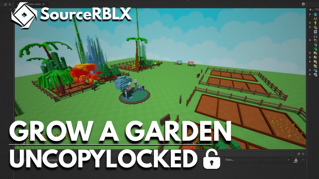 Grow A Garden Free DECOMPILED| Roblox Studio