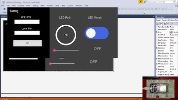 NETWORK PROTOKOL UDP MENGGUNAKAN ESP32 DAN VISUAL STUDIO untuk menyalakan LED dan kontrol PWM