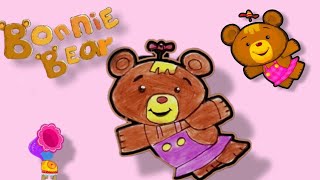 How to draw Bonnie Bear @BabyFirstTV