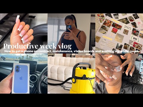 Vlog Vision Boards With Fifi HOW TO GET IPHONE ON CONTRACT MAINTENANCE WASHING MY WHITE COUCH