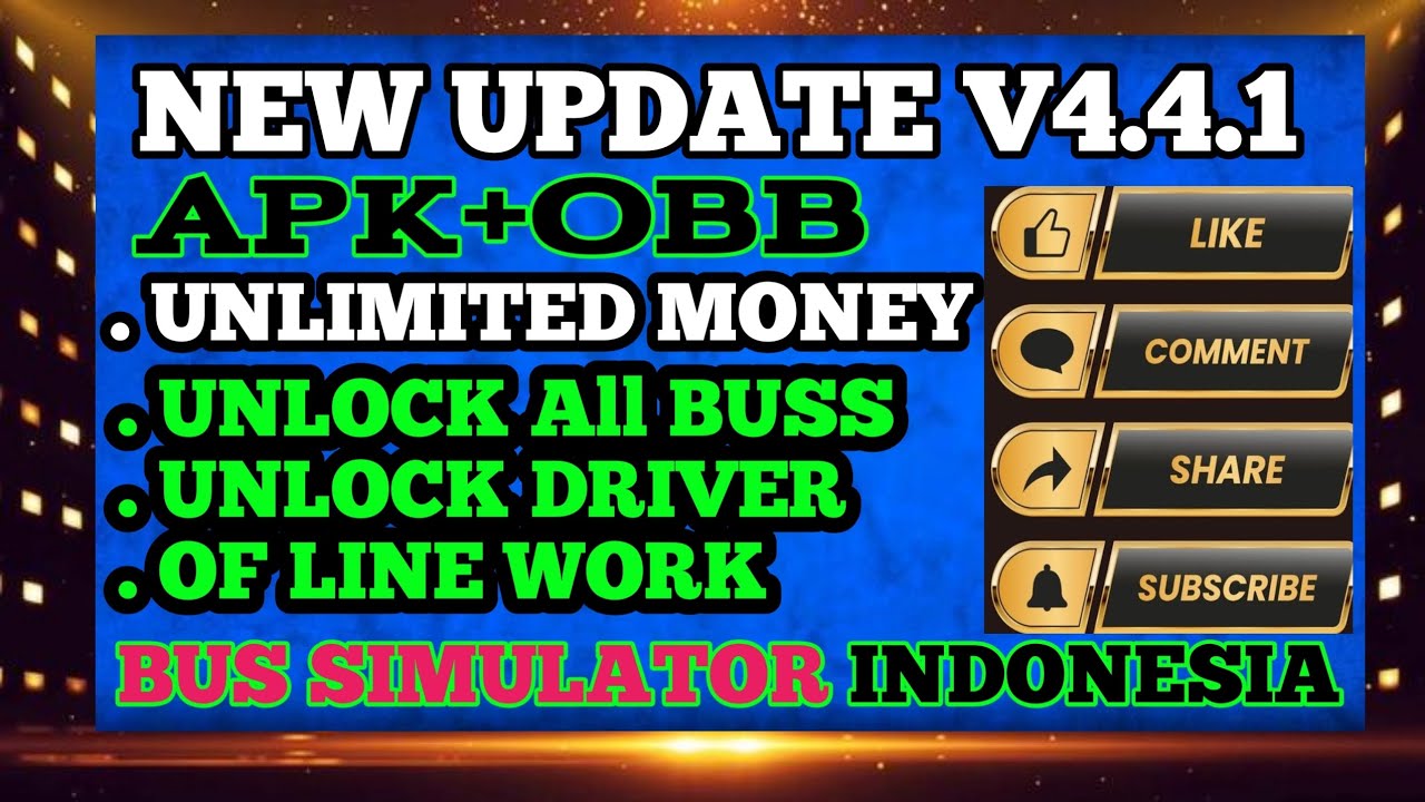 4.4.1 New update apk+obb unlimited money unlock all buss unlock all driver off line working apk+obb 