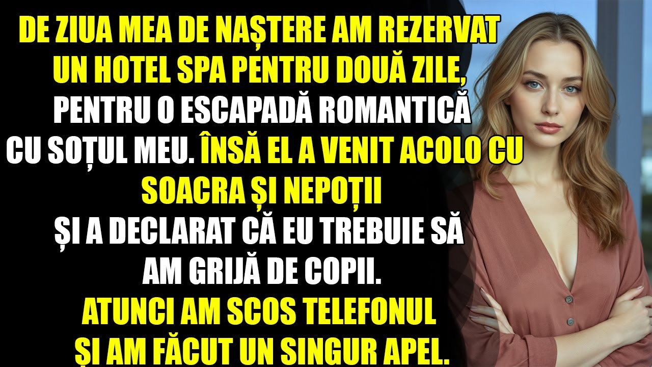 De ziua mea de naștere am rezervat un hotel spa pentru doi, iar soțul a adus acolo soacra cu nepoții